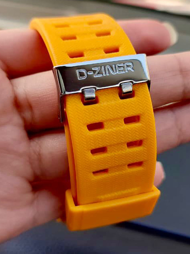 D-ZINER Reloj Digital DIAL LED-AMARILLO para Hombre