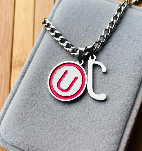 COLLAR PERSONALIZADO DE COLOR BLANCO Y ROJO DE UNIVERSITARIO - Imagen 2